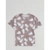 Lässiges T-Shirt mit Blätter-Motiv