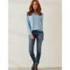 Skinny Fit Jeans mit Umschlag
