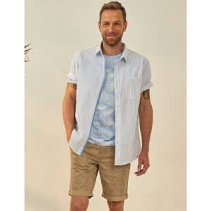 Chino-Shorts mit Sommer-Print