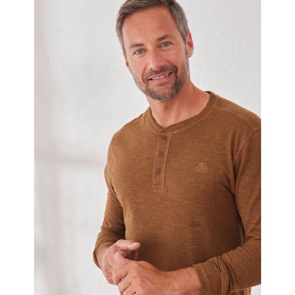 Henley-Shirt mit Bio-Baumwolle