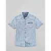 Streifen-Hemd im Denimlook