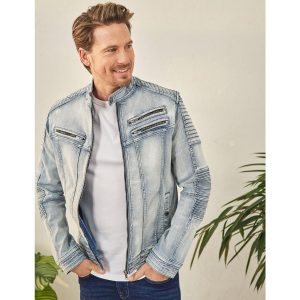 Denim-Biker-Jacke