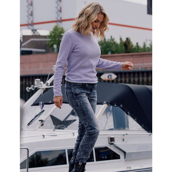 Slim Fit: Jeans mit Stickerei