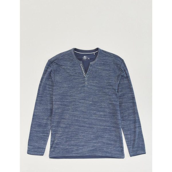 Softes Longsleeve im Henley-Style