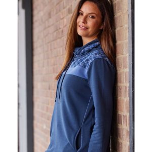 Sweat-Shirt mit Karodetails