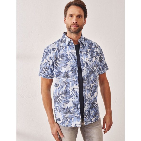 Regular Fit Hemd mit Tropic Print