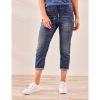 Lässige 7/8-Jeans mit Sweatbund